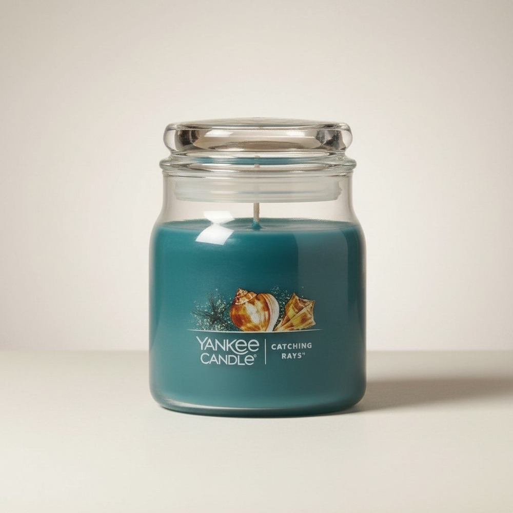 Yankee Candle Catching Rays Medium Jar - 13 oz Scented Candle - NWT
